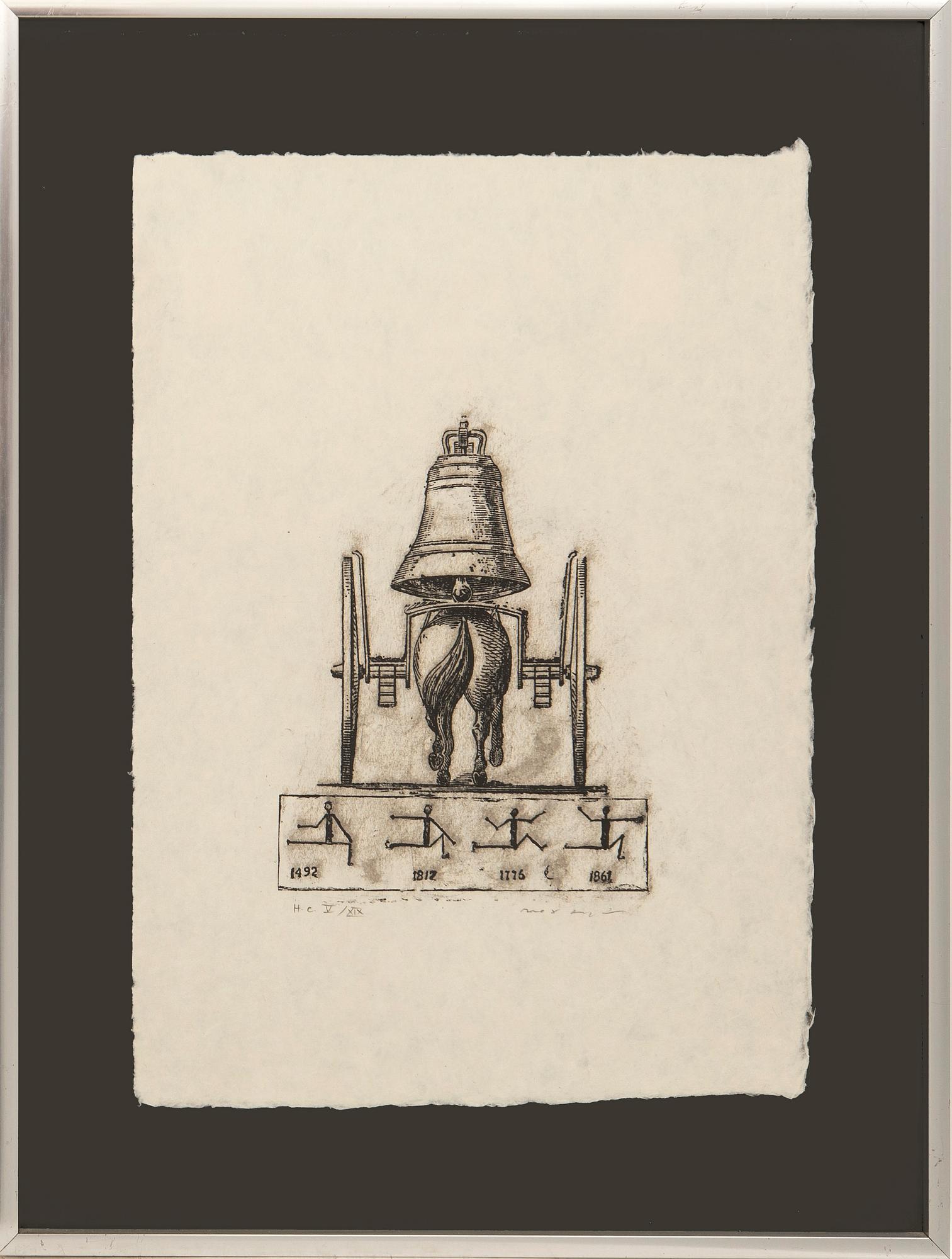 Max Ernst, ur serien "La Ballade du Soldat", 1972.