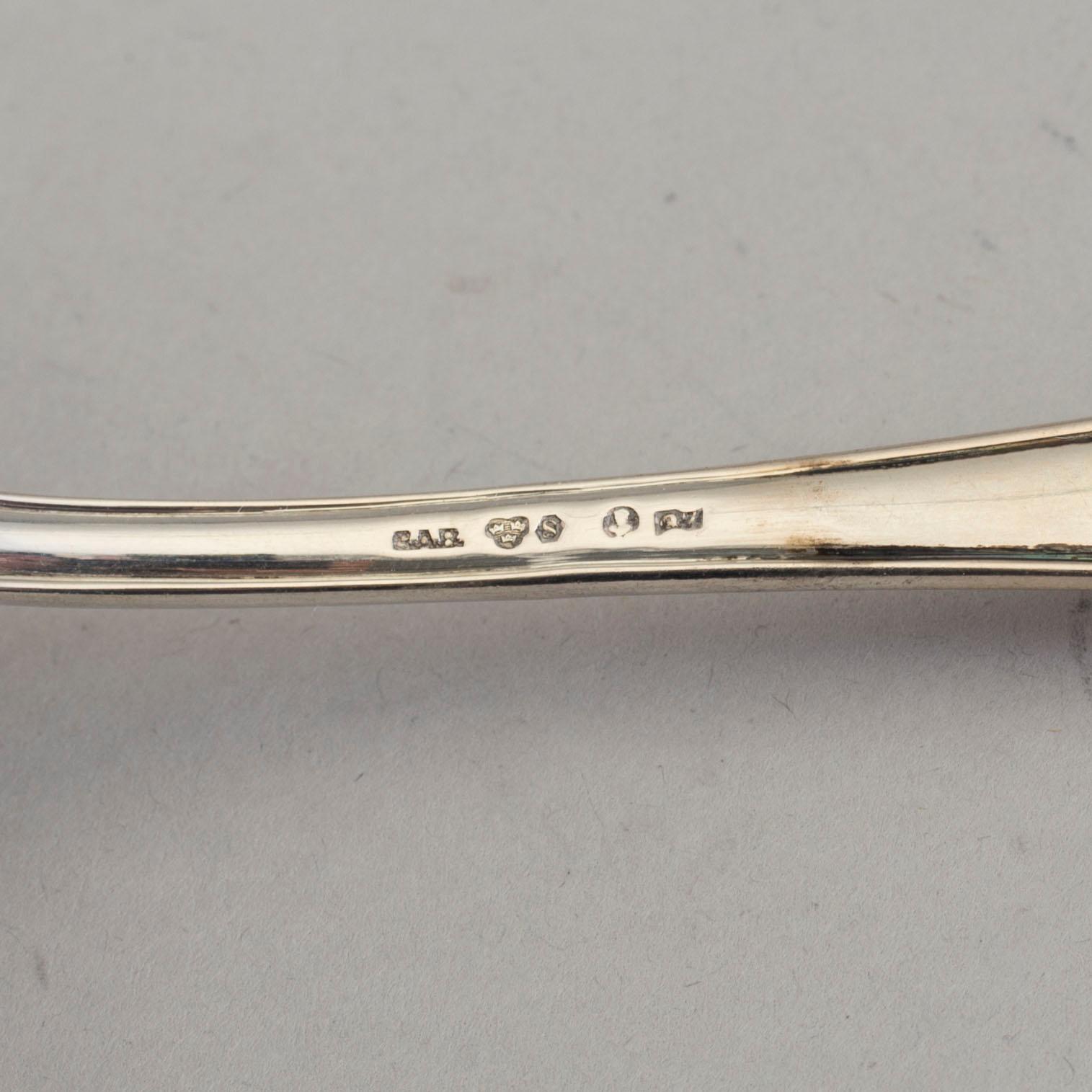 A silver sugar bowl, 1918.
