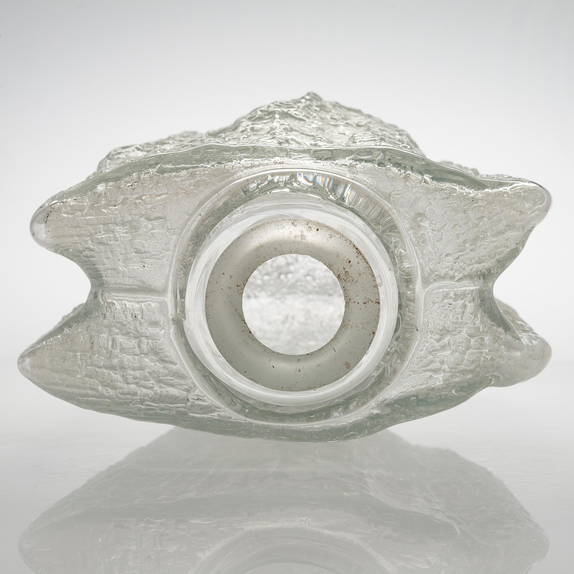 Timo Sarpaneva, veistos "Varjot" Finlandia sarjasta, signeerattu Timo Sarpaneva, Iittala 1964.