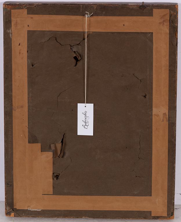 A silk embroidery, 19th Century.