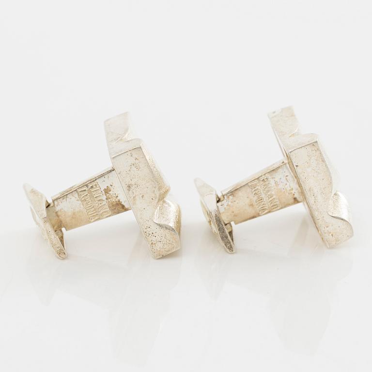 Lapponia ett par manschettknappar, sterlingsilver, Finland 1978.