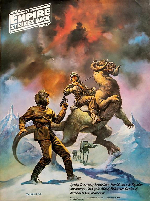 Three American 1980 original posters from The Coca Cola Company, Star Wars, 'Empire strikes back'.