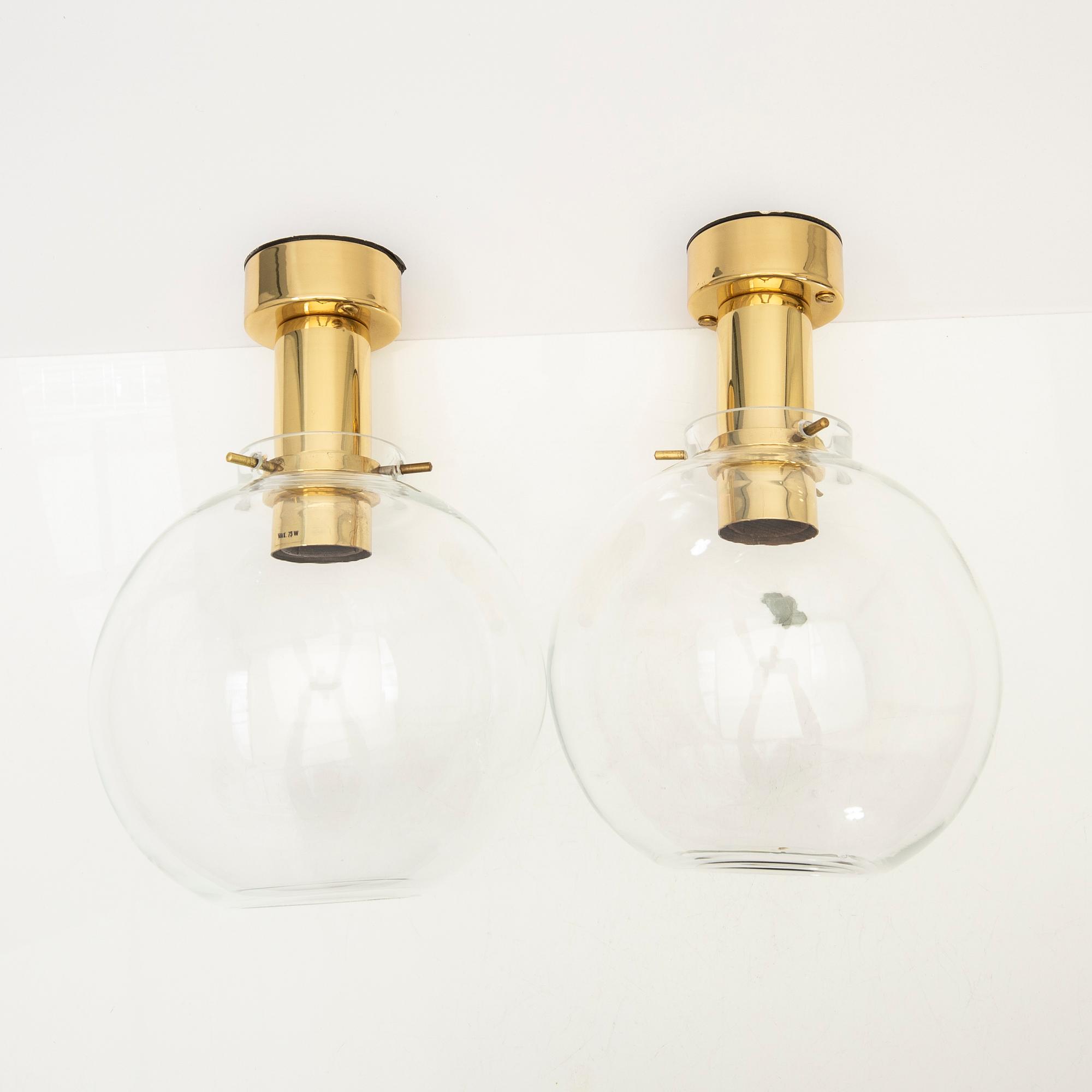 Hans-Agne Jakobsson, Ceiling lamps, 1 pair, T-348/1.