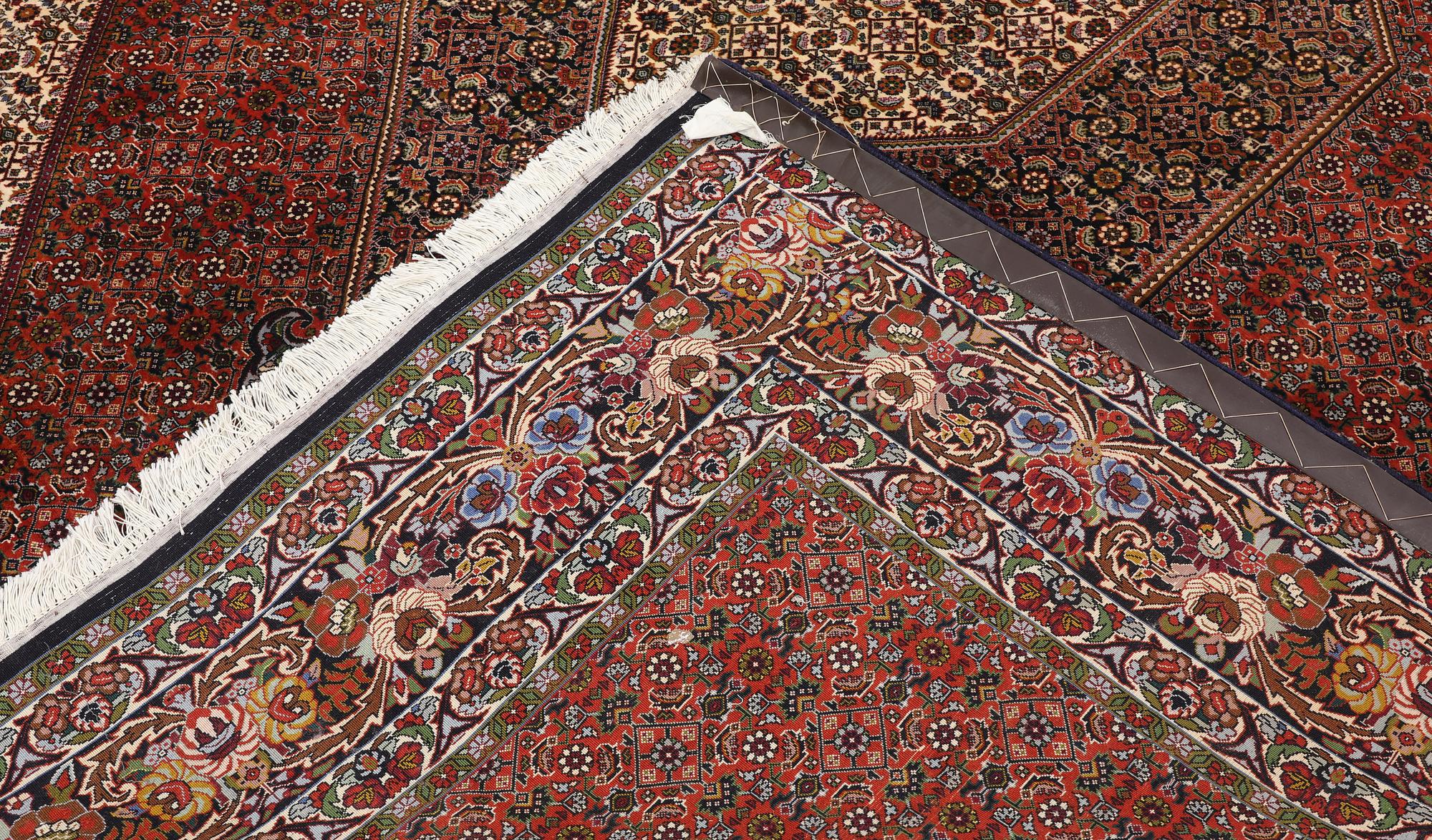 A Bidjar so-called Takab carpet, 348 x 305 cm.