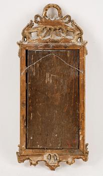 SPEGEL, gustaviansk, signerad Carl Gustaf Fyrwald (verksam 1776-1816). Stockholms hallstämpel 1776.