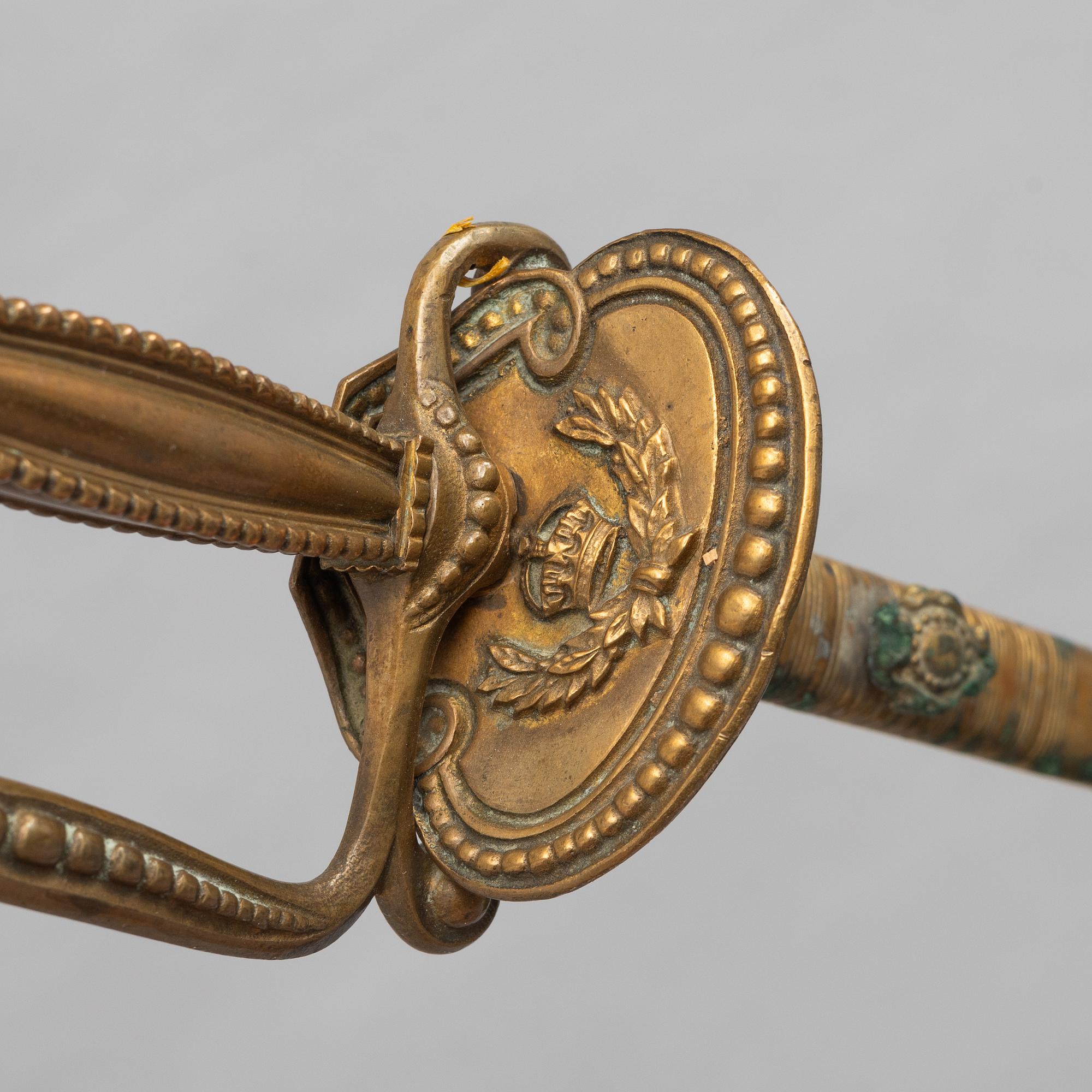 Dress sword, English early 20th century, with scabbard.