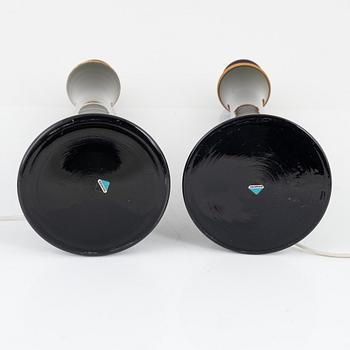 Berndt Nordstedt, table lamps, a pair, "B-015", Bergboms, 1970s.