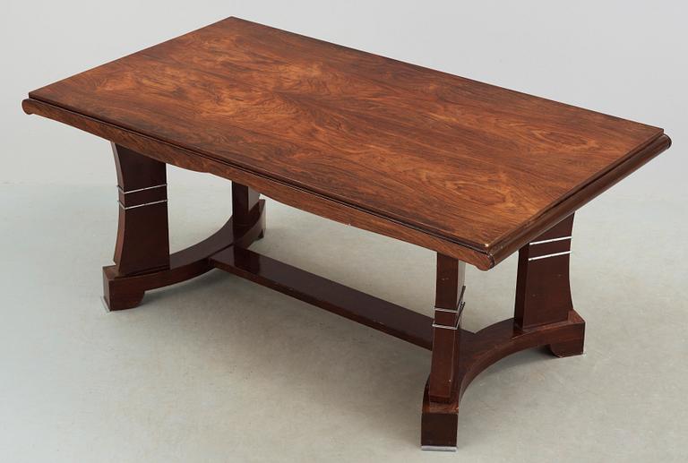 MATSALSGRUPP, 8 delar, art deco, troligen Frankrike, 1930-tal.