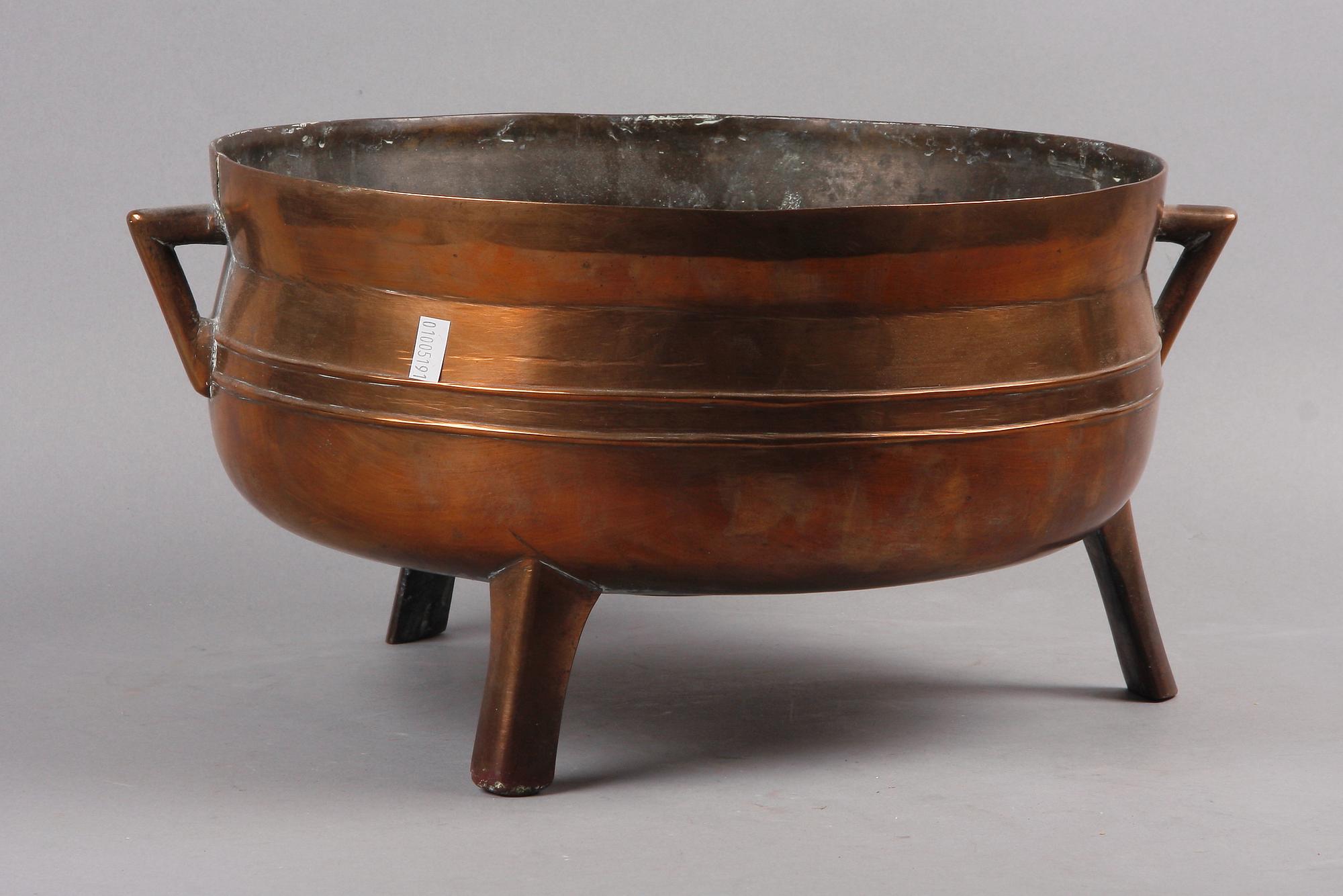 GRYTA, mässing, 1800-tal.