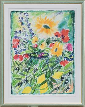 LENA LINDERHOLM, litografi, signerad och numrerad 58/190.