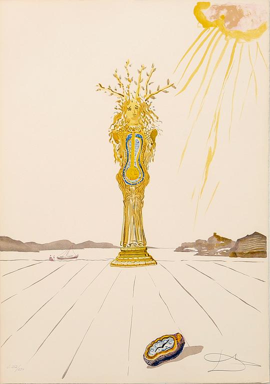 Salvador Dalí, "Daphne" from the folder "Time suite".
