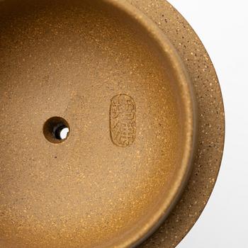 Two Chinese yixing teapots, 1990s and contemporary.