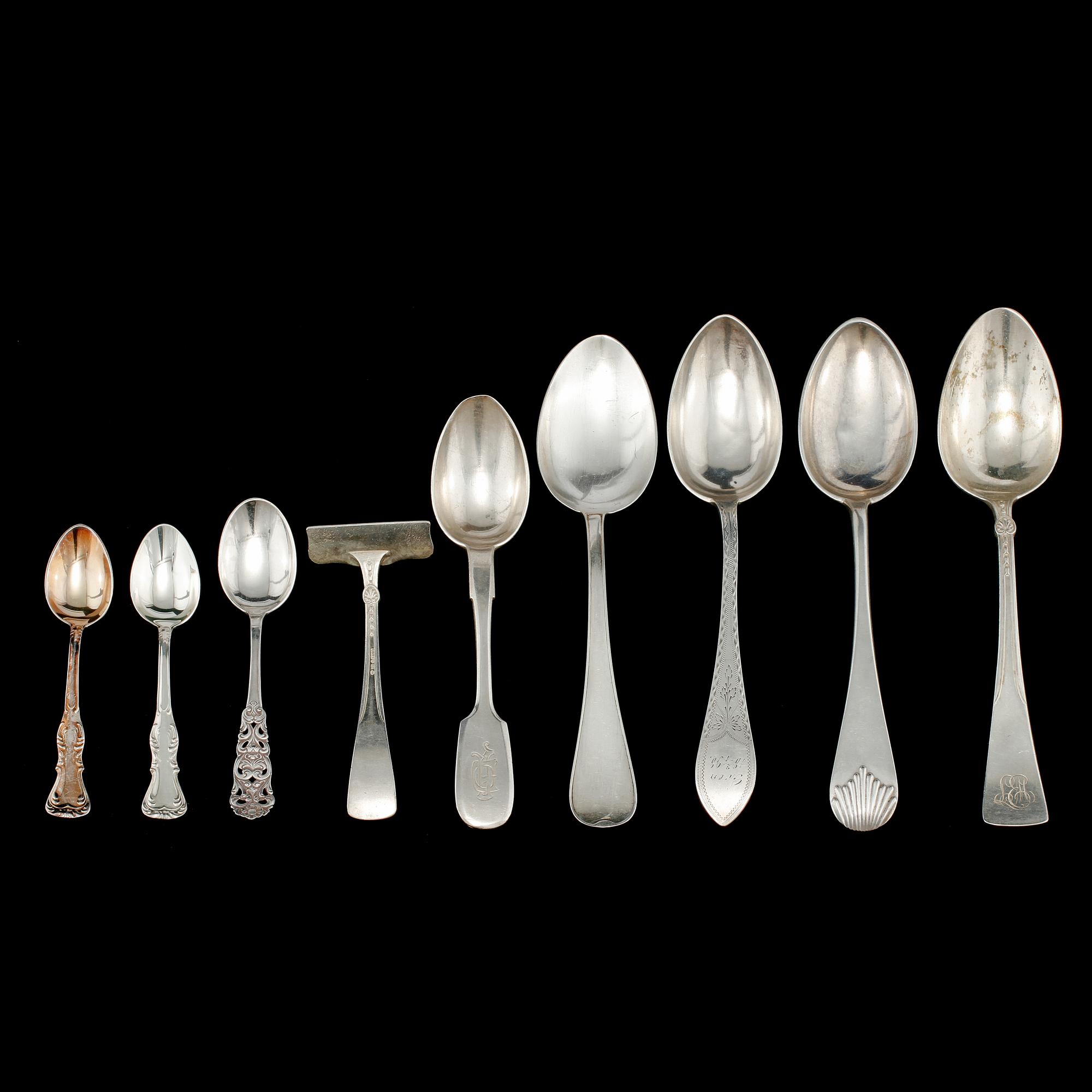 PARTI SILVER, 20 delar, silver, 1900-tal. Vikt 400 g.