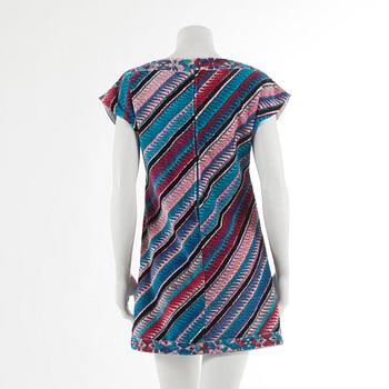 PUCCI, patterned cotton beachdress. 1970´s, size 14.