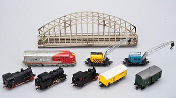 JUNANRATA, Märklin junia, vaunuja ja radanosia, 1900-luvun loppupuoli.