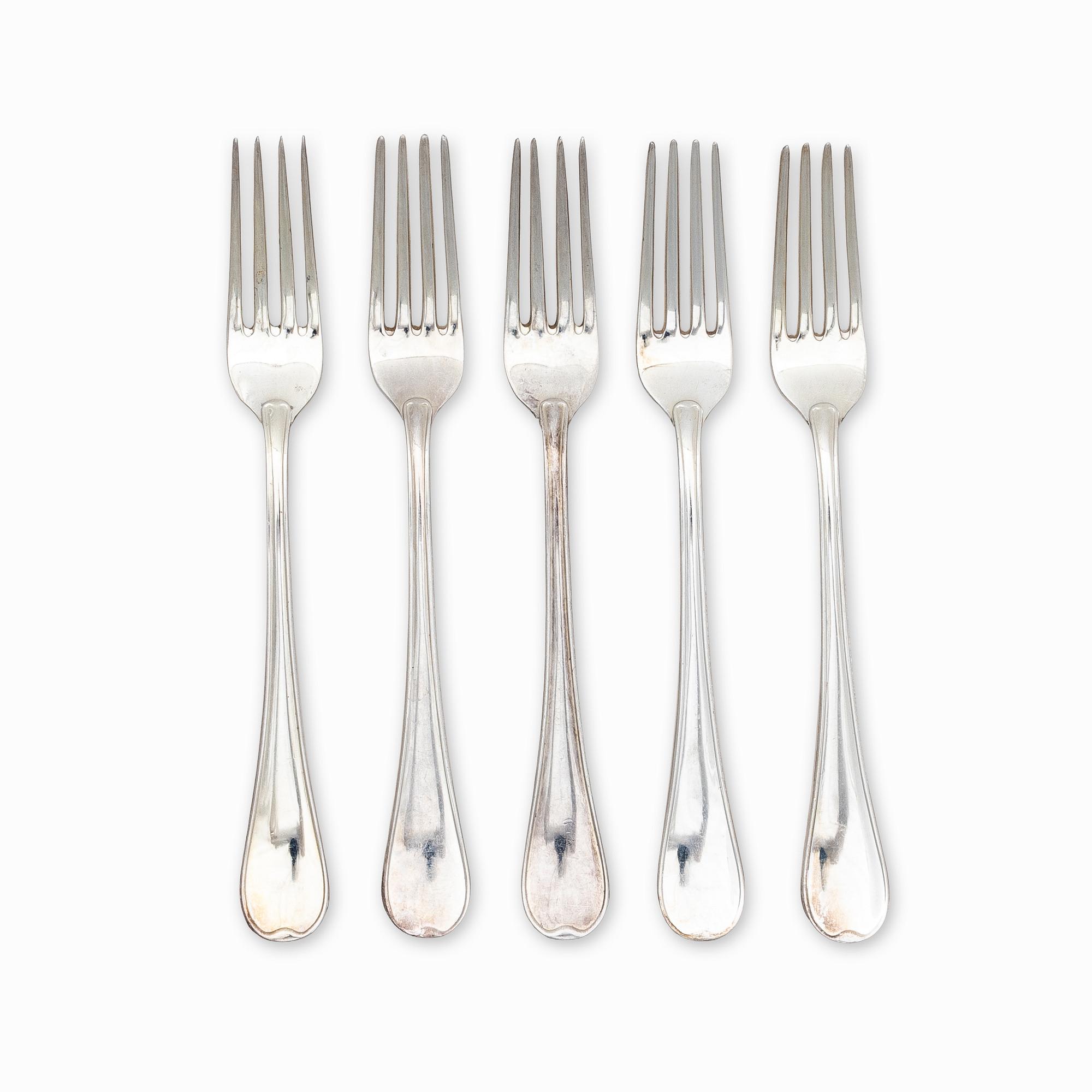 A Swedish silver cutlery set with case, model "Svensk", Lidköpings Matsilver Ab, Lidköping 1997 (60 pieces).