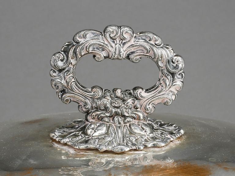 STEKHUV, nysilver, omkr år 1900.