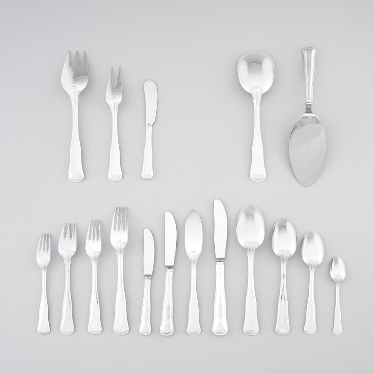 An 189 part cutlery service, silver, including Cohr, Denmark and MEMA, Lidköping.