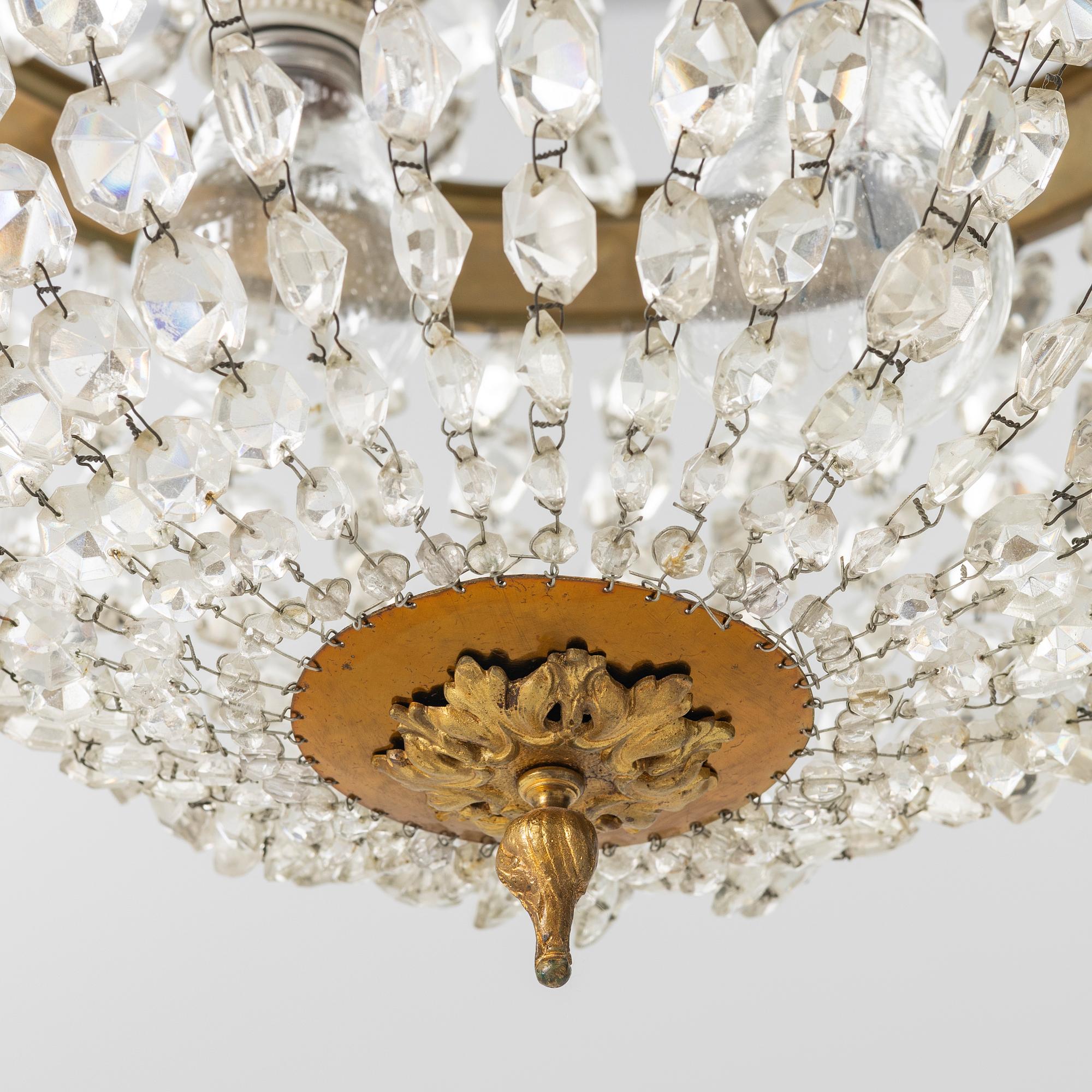 Chandelier, first half of the 20th century.