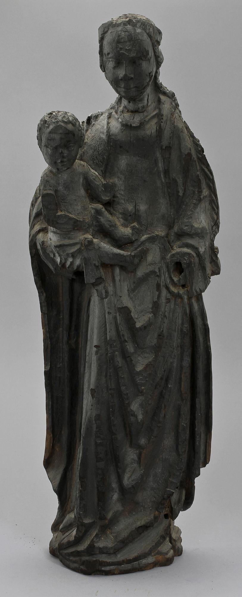 SAKRAL SKULPTUR, ek, sannolikt Italien, 1600/1700-tal.