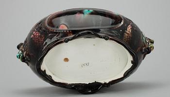 SKÅL, majolika, Arabia, 1800-talets slut.