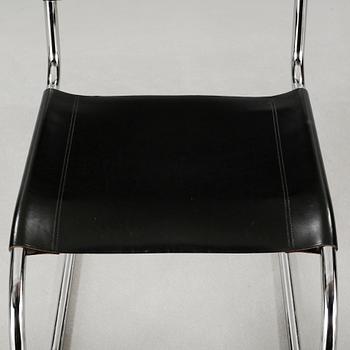 A "MR-10" chair, designed by Ludwig Mies van der Rohe for Thonet, late 20th century.