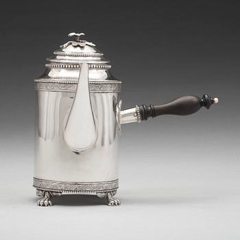Nils Tornberg, kaffekanna, silver, Linköping 1792, gustaviansk.