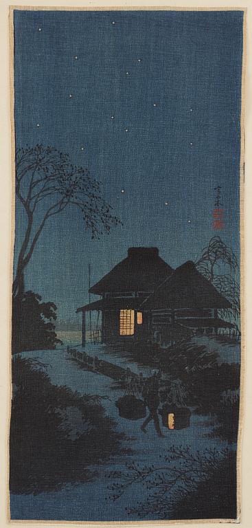 A group of 23 Japanese creped prints, Japan, 20th Century.