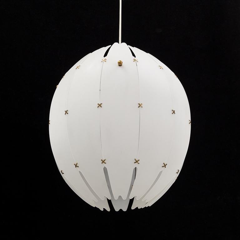 Hans Bergström, a Swedish Modern ceiling light, model no 57, Atelje Lyktan, 1940's/50's.