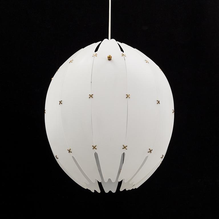 Hans Bergström, a Swedish Modern ceiling light, model no 57, Atelje Lyktan, 1940's/50's.