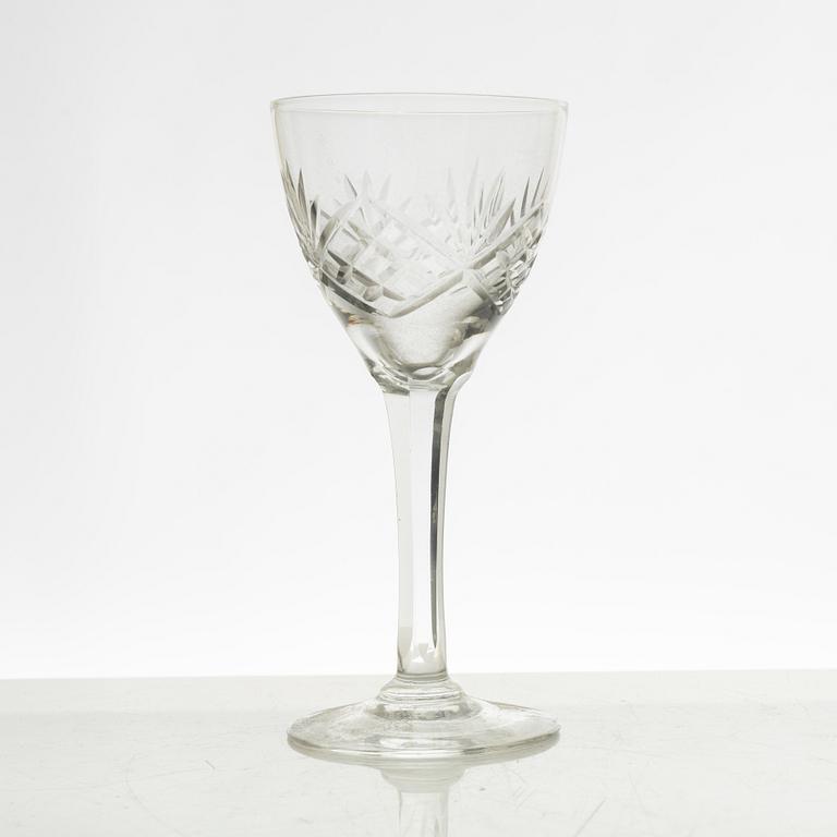 A 44-piece "Helga" glass service, Kosta, Sweden.