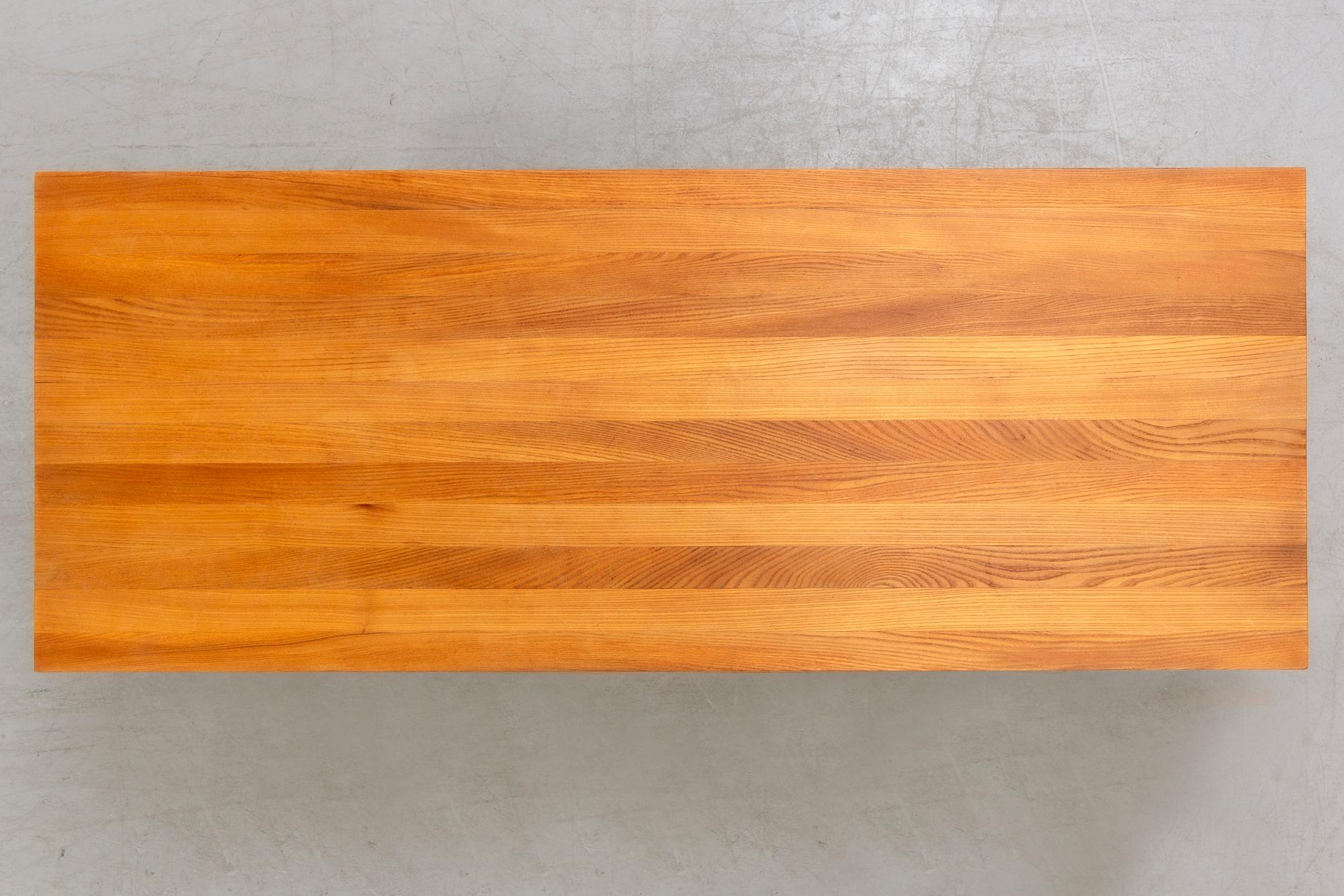An oak Pagoda coffee table by L.E Gant, Malmö.