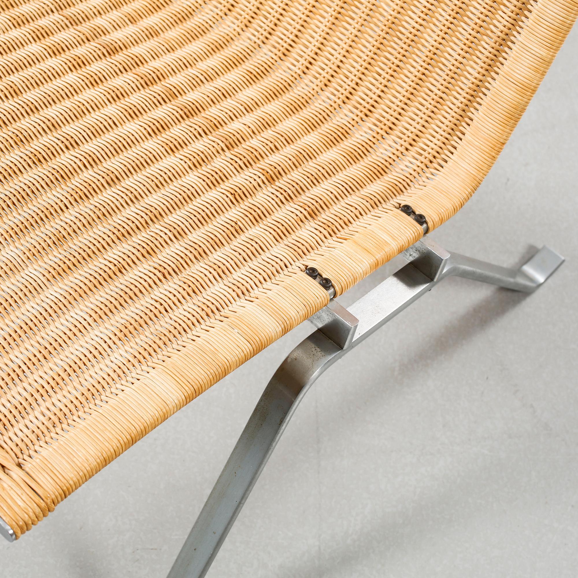 A "PK-22" armchair by Poul Kjaerholm, E Kold Christensens, Denmark, 20th century.