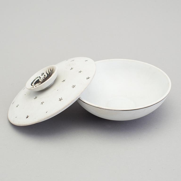 STIG LINDBERG, a lot of seven pieces of "Grazia" items, Gustavsberg 1950/60s.