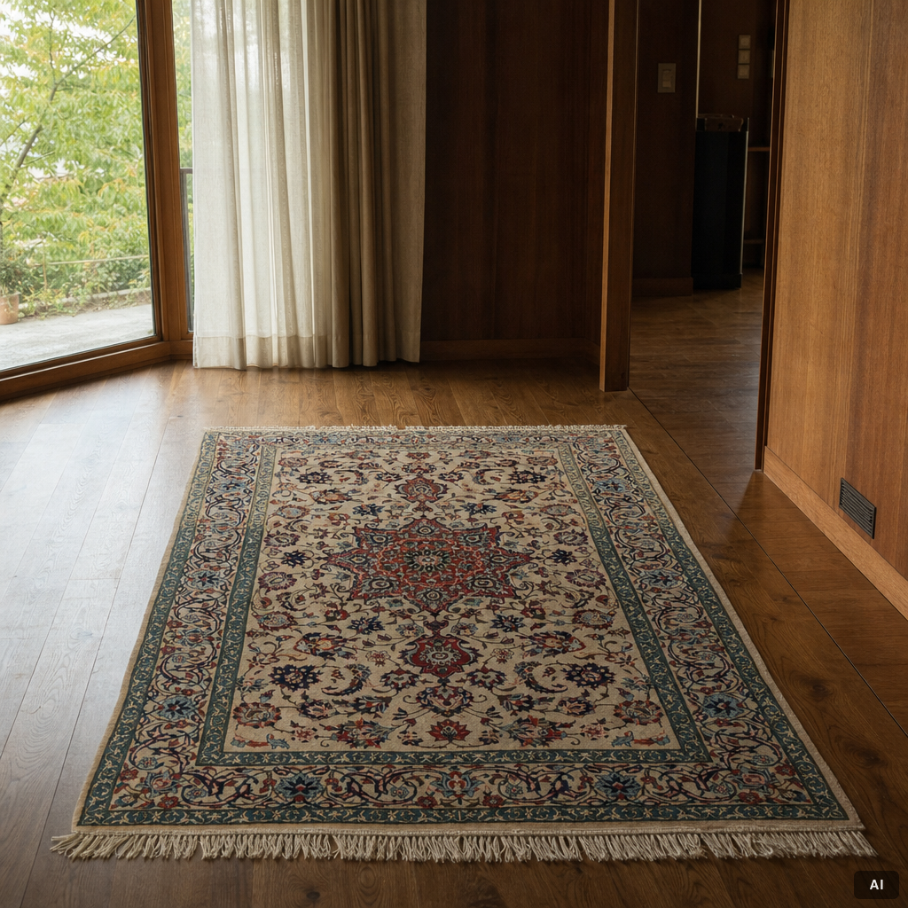 A Nain rug, c. 165 x 103 cm.