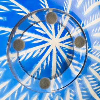 Edward Hald, a signed glass bowl, Orrefors.