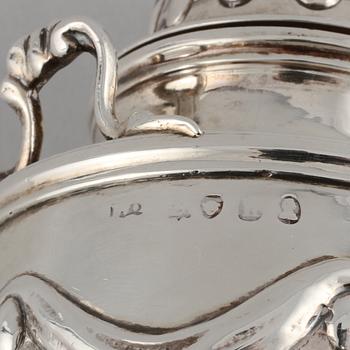 SOCKERRUSKA, silver, England, 1800-tal. Vikt 168 gram.