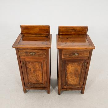 Pair of bedside tables, first half of the 20th century.