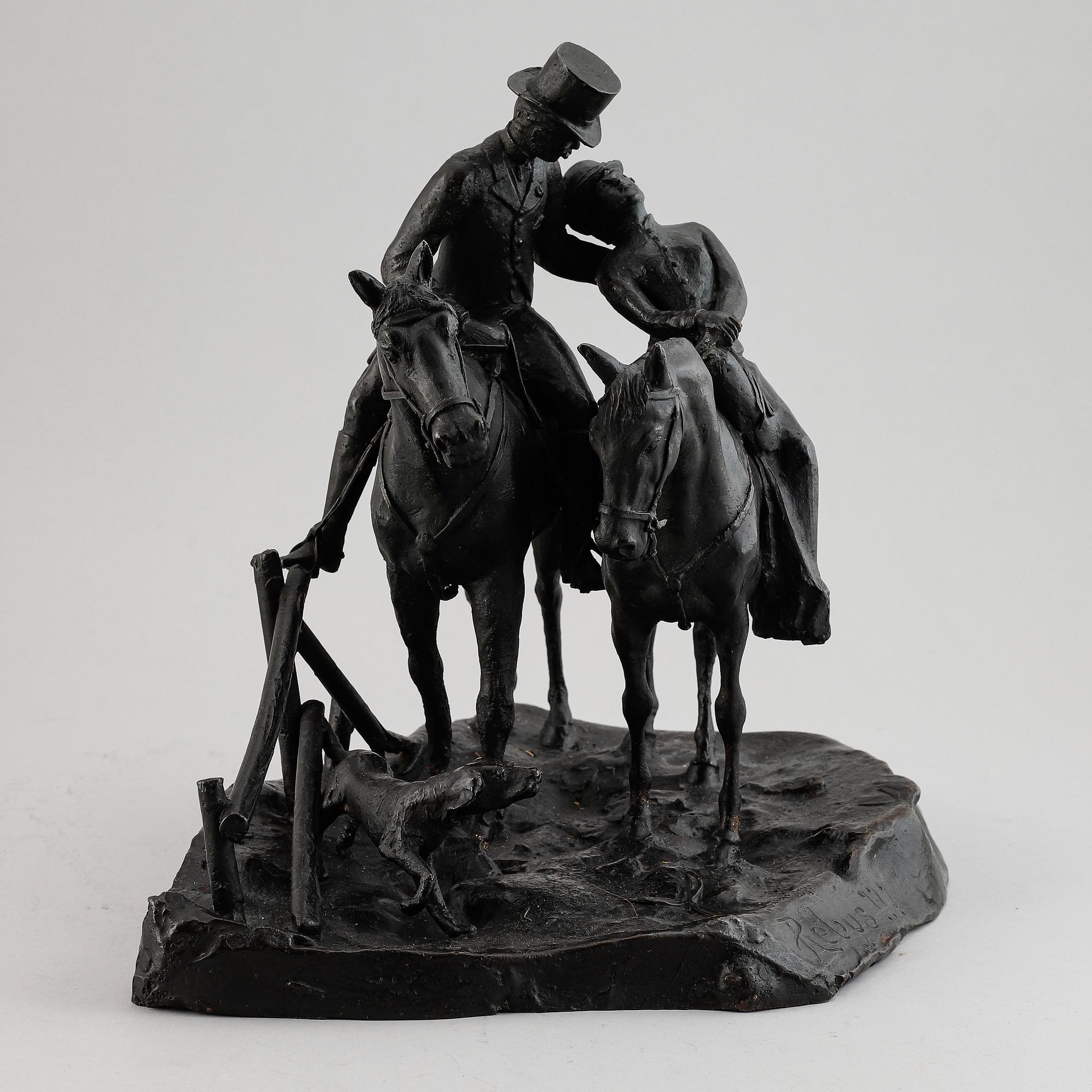 Unknown artist, sculpture, bronze.