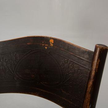 A set of 10 similar Kohn and Fischel chairs early 1900s.