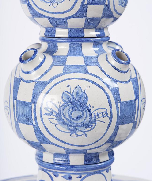 Björn Wiinblad, an imposing ceramic sculpture, Denmark, signed and dated 1971.