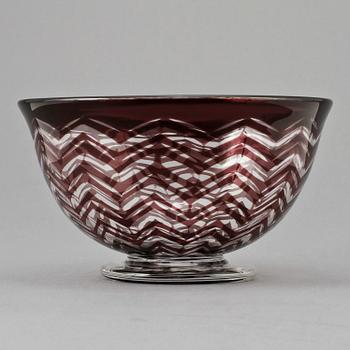 SKÅL, glas, Edvald Hald, Orrefors.