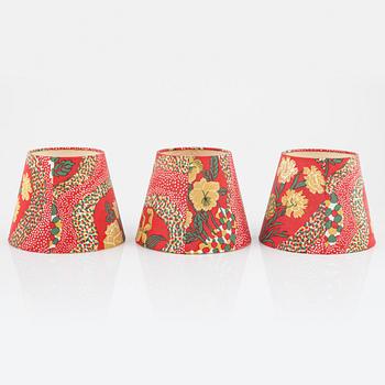 Josef Frank, three lampshades, 'Catleya',  Firma Svenskt Tenn.