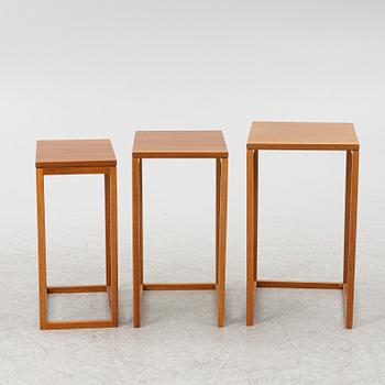 Ulla Christiansson, nesting table, 3 pieces, "Trio", K Andersson & Söner, late 20th century.