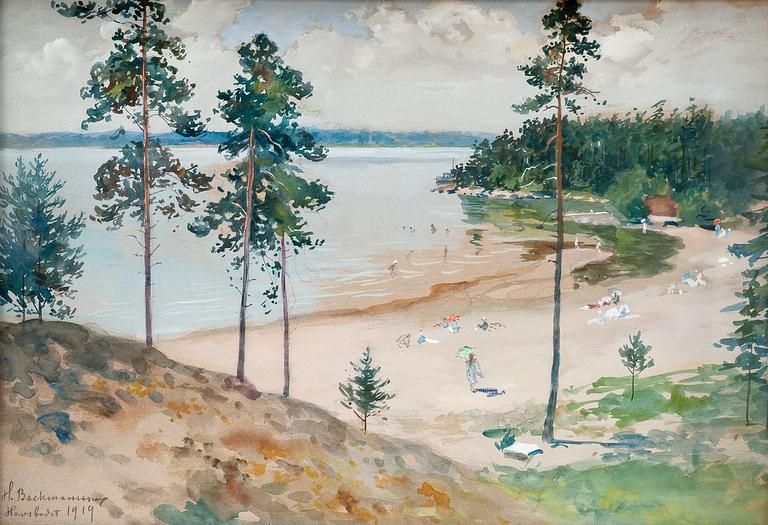 Hugo Backmansson, "A BEACH".