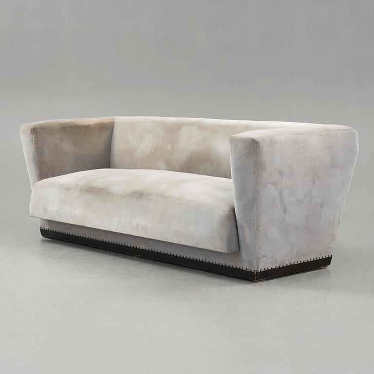 Axel Einar Hjorth, a 'Lido' three-seated upholstered sofa, Nordiska Kompaniet, Sweden 1930's.