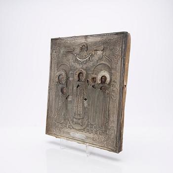 Icon, silver, Moscow, Russia, 1895.