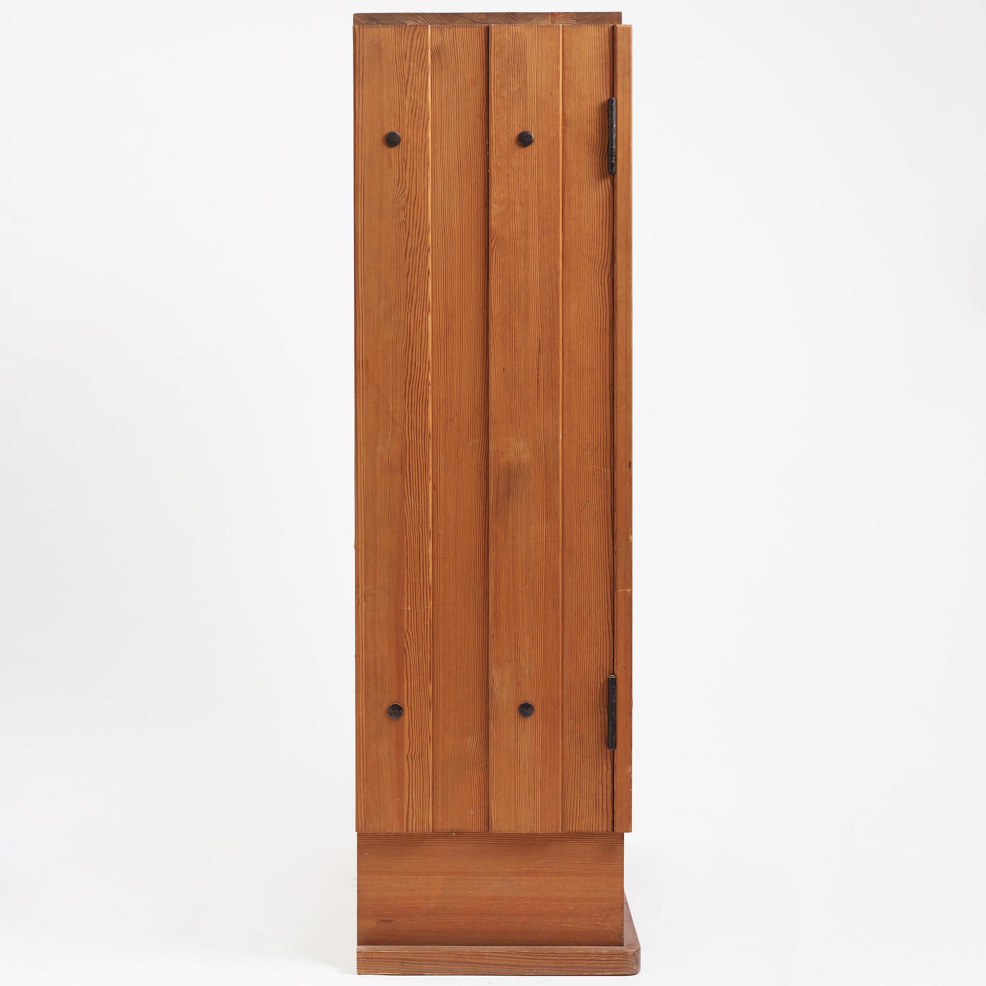 Axel Einar Hjorth, a stained pine "Lovö" cabinet, Nordiska Kompaniet, Sweden, 1930s.