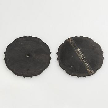 Carl M. Cohr, a pair of silver candelabra, Fredericia, Denmark, 1940.