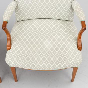 Josef Frank, a pair of model 969 armchairs, Svenskt Tenn.